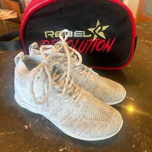 Rebel Revolution white cheer shoe